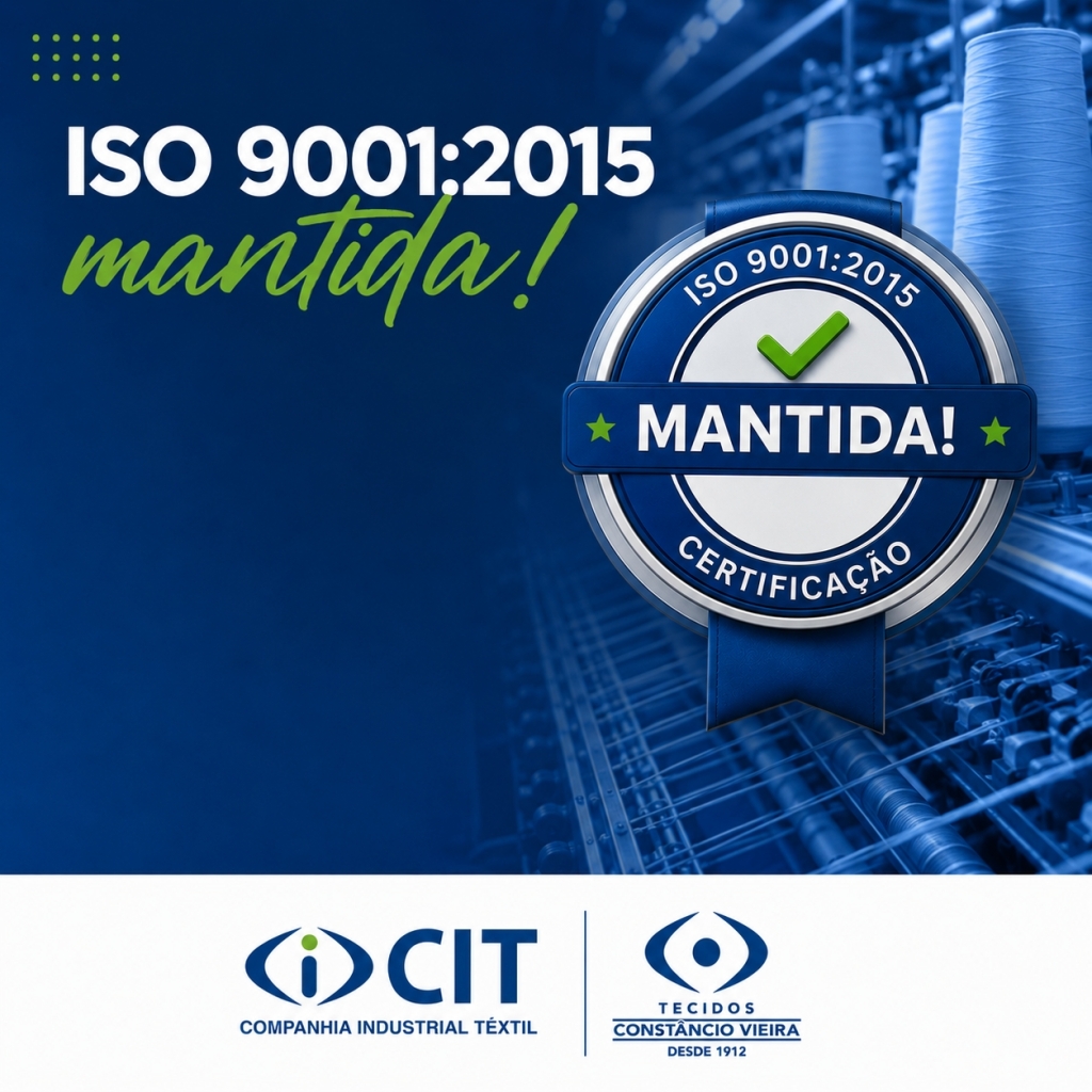 CIT mantém certificação ISO 9001:2015 após auditoria de manutenção