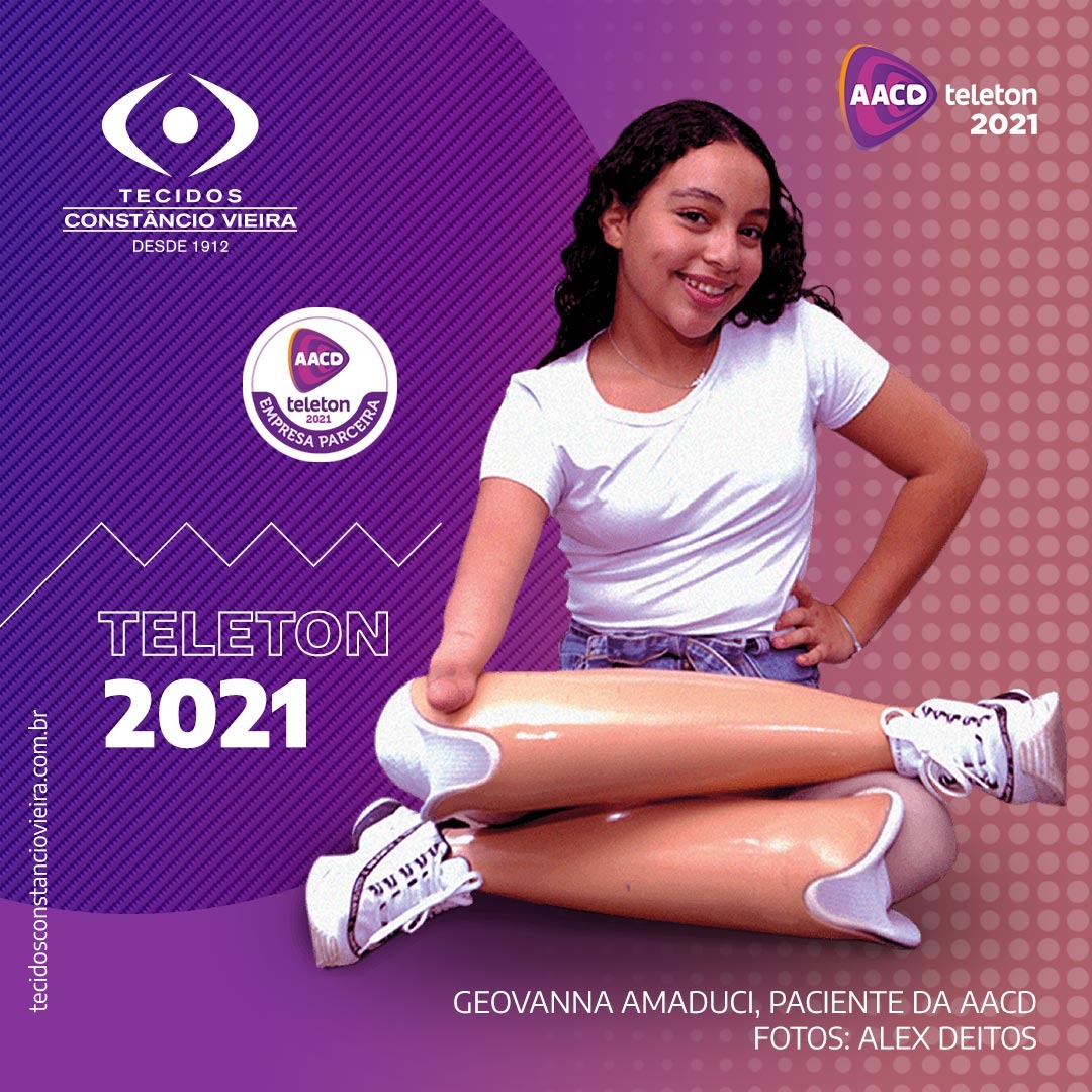 Teleton 2021: Tecidos Constâncio Vieira, marca parceira do evento como apoiadora de infraestrutura